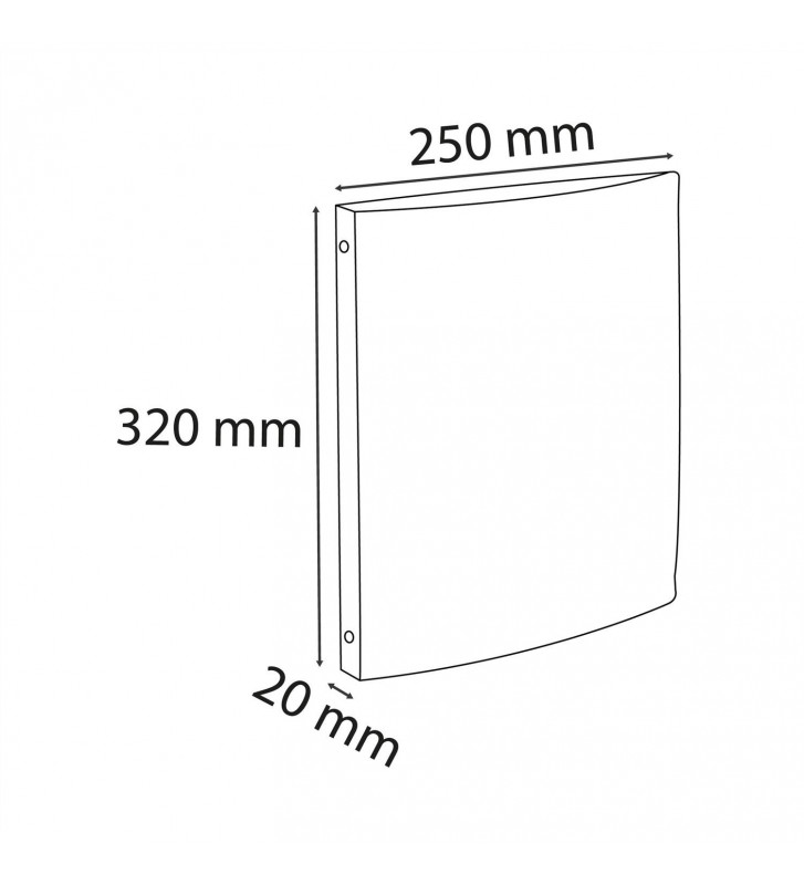 Exacompta Protège-Documents à Anneaux Crystal 60 Vues A4 - Lot De 10 Pochettes Recharge Translucides