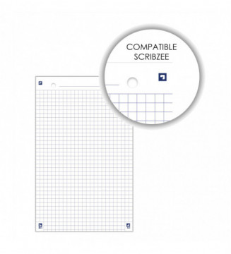 Lot De 2 Blocs Fiches Bristol Oxford - 60 Fiches Perforées Q5/5 125x200 Mm, Blanc, Fabriqué En France Et éco-label - 5
