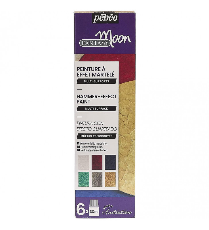 Pébéo Set Principianti Porcelaine 150 - Pittura Su Porcellana - 6 Colori Brillanti Da 20ml (Avorio, Citrino, Scarlatto, Lapislazzuli, Olivina, Antracite)