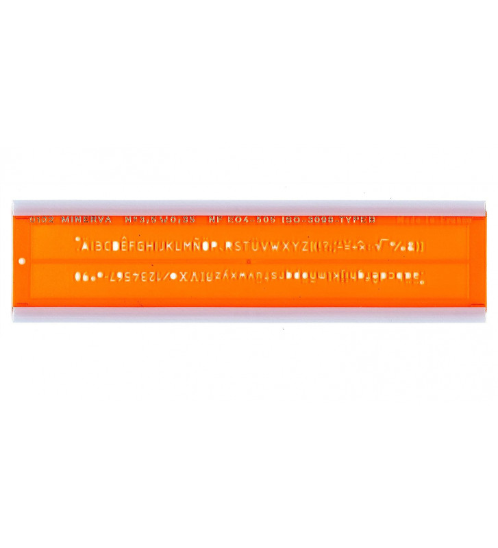 MINERVA Trace Lettres ISO3098/1 N°7 - Pochoir Technique Lettres Chiffres - Fabrication Française