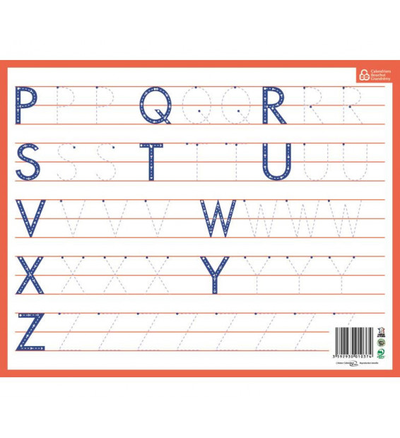 Lot De 3 Ardoises Effaçables à Sec - Minuscules Cursives - 21 X 26,5 Cm - Idéal Pour L'Apprentissage De L'Écriture
