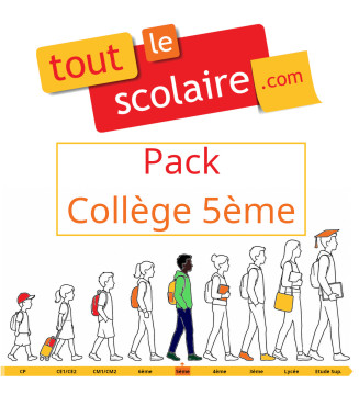 Kit de fournitures scolaires pour collégien·ne de 5ème