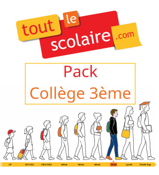 Kit de fournitures scolaires pour collégien·ne de 3ème