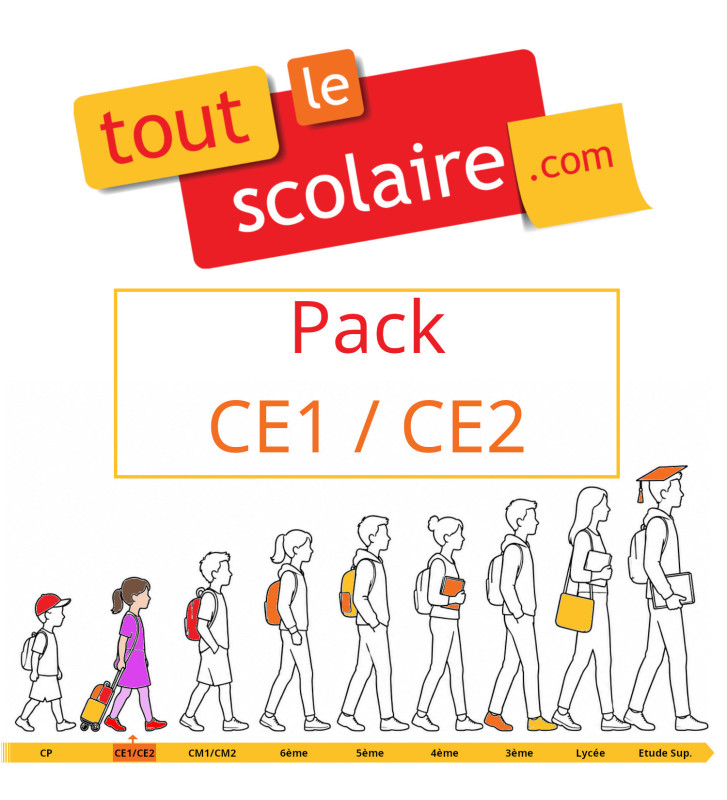 Kit de fournitures scolaires pour un·e élève de CE1/CE2