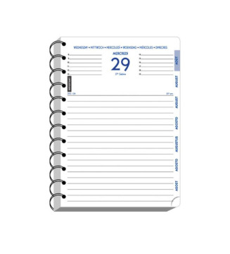 Agenda Scolaire journalier Forum 12x17 Black & Color noir