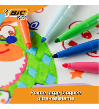 Class Pack 96 feutres KIDS VISACOLOR XL Pointe large 12 Couleurs assorties
