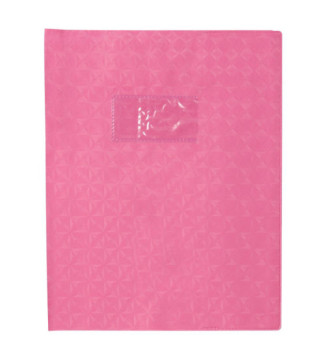 Protège-cahier Grain Losange 18/100ème 17x22 Rose