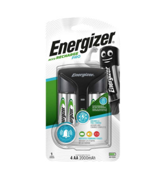 Chargeur universel Pro-charger avec 4 piles AA 2000mAh inclus