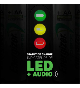 Chargeur universel Pro-charger avec 4 piles AA 2000mAh inclus