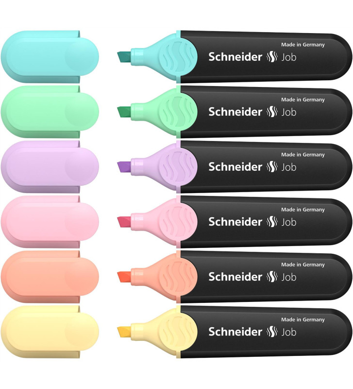 Surligneur Job Pastel assorti Pochette 6