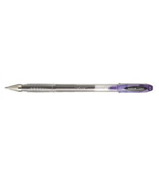 Roller encre gel Signo UM120 pointe moyenne 0,7mm violet