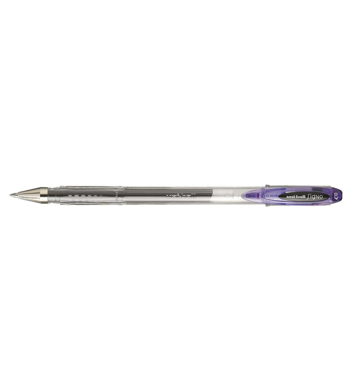 Roller encre gel Signo UM120 pointe moyenne 0,7mm violet