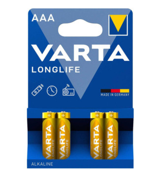 Blister de 4 Piles Longlife 4103 AAA Micro LR03