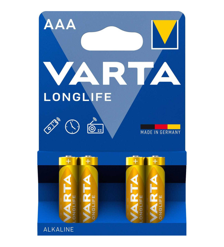 Blister de 4 Piles Longlife 4103 AAA Micro LR03