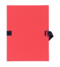 Chemise dos extensible papier - 24x32cm - Rouge