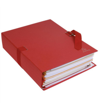 Chemise dos extensible papier - 24x32cm - Rouge