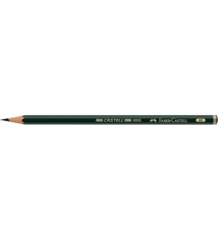 Crayon papier 9000 hexagonal mine 2mm 8B