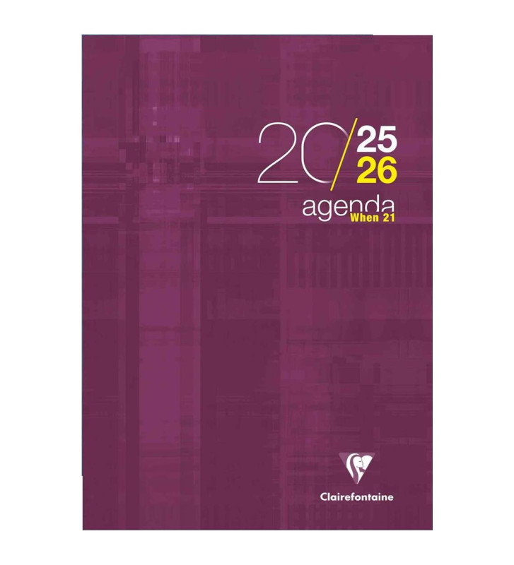 Agenda Scolaire When 21, 21x29,7 112p semaine sur 2 pages