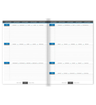 Agenda Scolaire When 21, 21x29,7 112p semaine sur 2 pages
