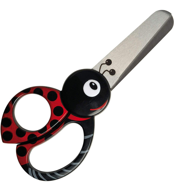 Ciseaux Enfants Coccinelle 13 cm droitiers et gauchers