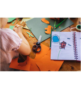 Ciseaux Enfants Coccinelle 13 cm droitiers et gauchers