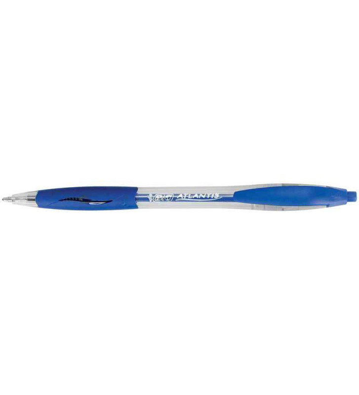 Stylo bille Rétractable ATLANTIS CLASSIC Pointe moyenne 1 mm Bleu