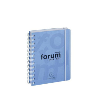 Agenda Scolaire  Journalier 12x17 Forum Linicolor bleu clair