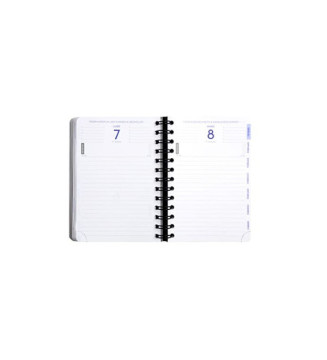 Agenda Scolaire  Journalier 12x17 Forum Linicolor bleu clair