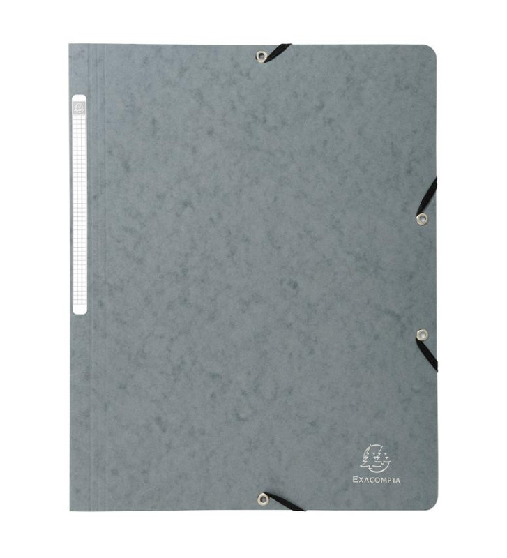 Chemise à élastiques sans Rabats carton 400g 24x32 cm Gris