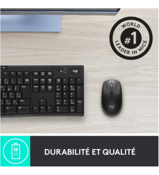 Souris sans fil M190  design ambidextre