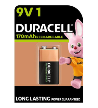Blister de 1 accus rechargeable 9V HR9V 170mAh