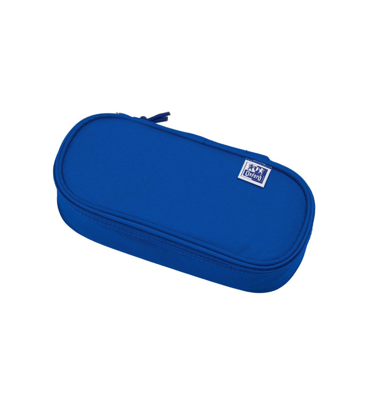 Trousse, polyester, oval, bleu