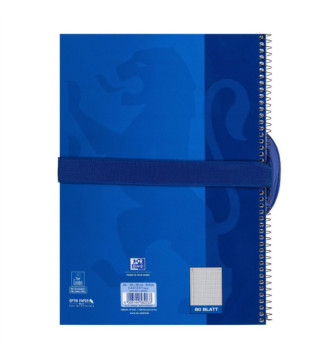Trousse, polyester, oval, bleu