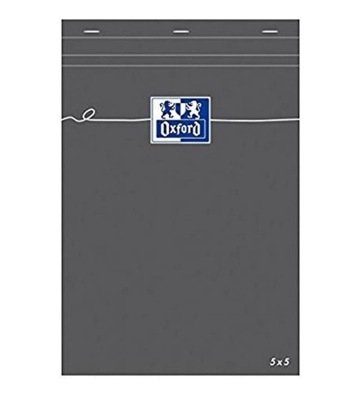 Bloc-notes A5 quadrillé 80 feuilles 80g Modèle Gris