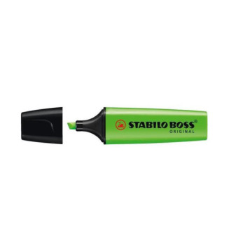 Surligneur BOSS ORIGINAL Rechargeable Pointe Biseautée 2-5 mm Vert