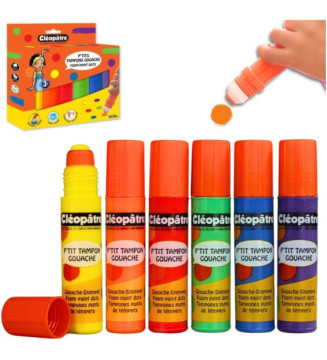Lot de 6 P’tits Tampons Gouache 50ml