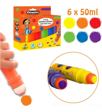 Lot de 6 P’tits Tampons Gouache 50ml