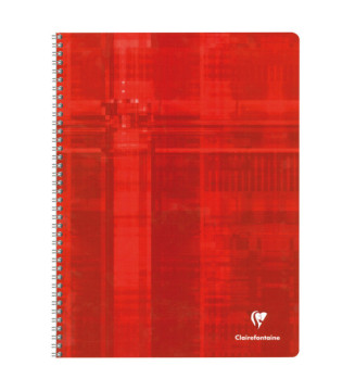Cahier reliure intégrale 24x32 100p Q.5x5 coloris aléatoires