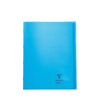 Cahier Koverbook Piqué Polypro 24x32 cm 160 P Q 5x5 Coloris Aléatoire