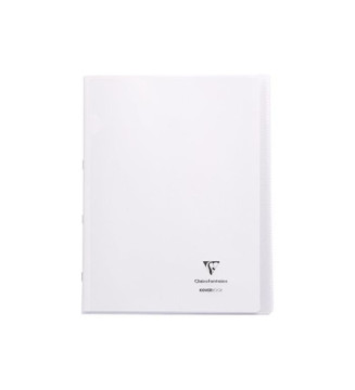 Cahier Koverbook Piqué Polypro 24x32 cm 160 P Q 5x5 Coloris Aléatoire
