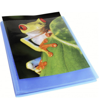 Protège-documents Polypropylène semi rigide Kreacover Chromaline 40 vues A4 Bleu