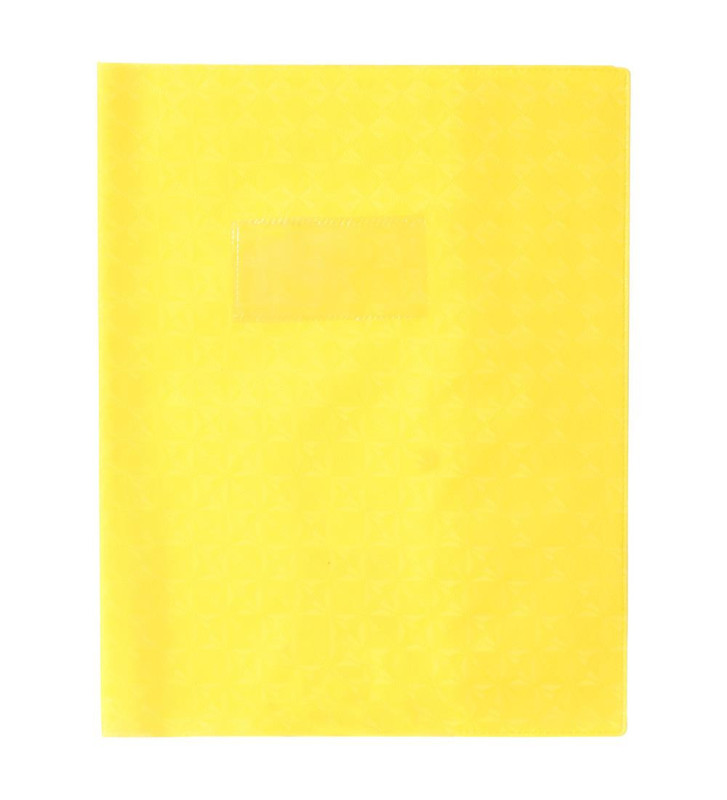 Protège-cahier Grain Losange 18/100ème 17x22 jaune