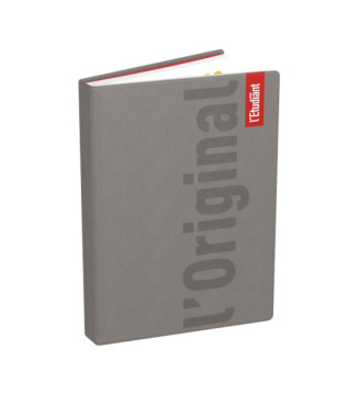 Original Agenda Scolaire l'Etudiant Journalier 15x20cm 352p Couv PVC taupe