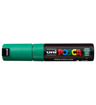 Marqueur pointe large biseautée pc8k 8mm vert foncé