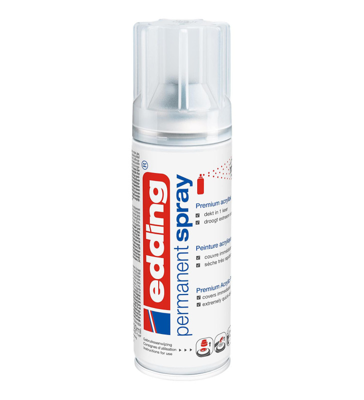 Spray Permanent 5200 Vernis Brillant 200ml, Fixe et Proyège la Peinture
