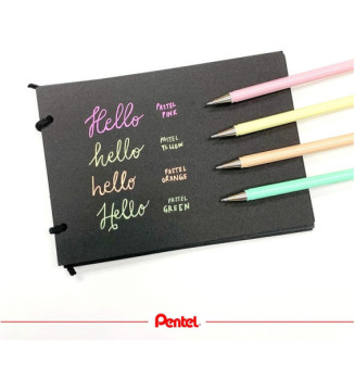 Stylo roller à encre gel Hybrid Milky, bleu pastel