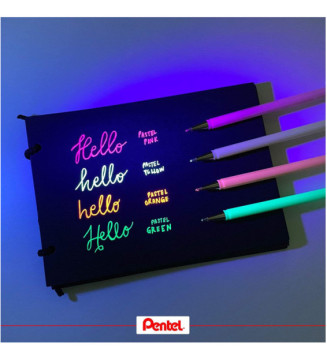 Stylo roller à encre gel Hybrid Milky, bleu pastel