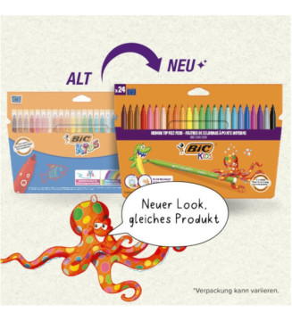 Etui de 24 feutres KIDS COULEUR Pte Moy. bloquée 24 couleurs