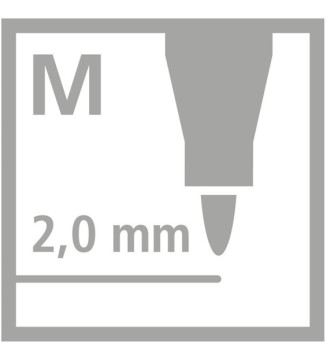 Etui carton de 12 Feutres POWER Pointe Moyenne