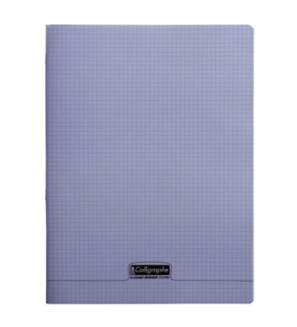 Cahier piqué 8000 POLYPRO 24x32 cm 48 pages petits carreaux 90 g - Violet